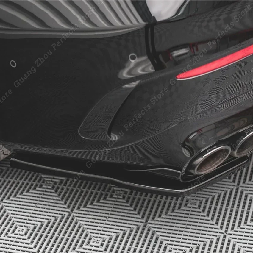 Rear bumper Diffuser lip Spoiler back wrap angle For Mercedes-Benz CLA Class  A35 A45 AMG