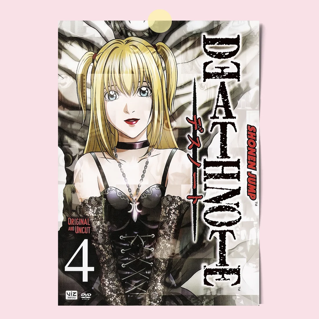 AZNM Death Note Leinwand-Wandkunst, Light Yagami L Lawliet Misa Amane Ryuk Anime-Poster, rahmenloser Leinwanddruck, japanisches Death Not – Detail 3