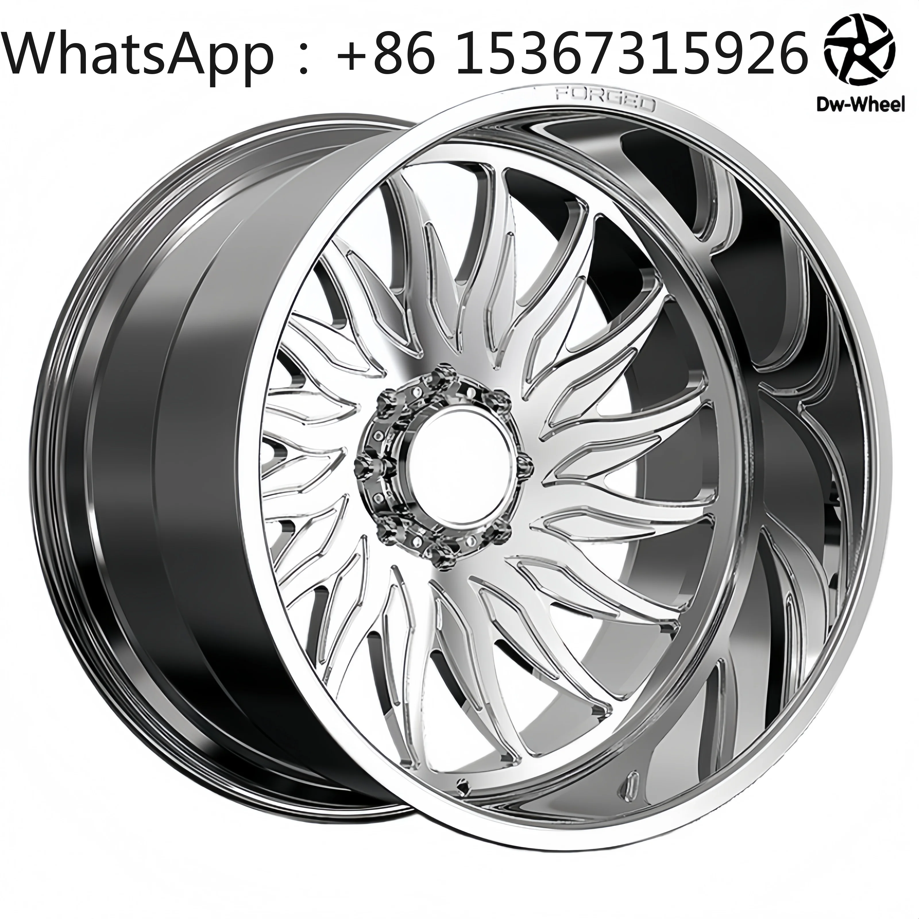 Deep Dish Forged Alloy 20 22 24 26 28Inch Multi Spoke Brushed Wheels Truck Wheels 8x6.5 for Ford F150 Silverado 2500HD