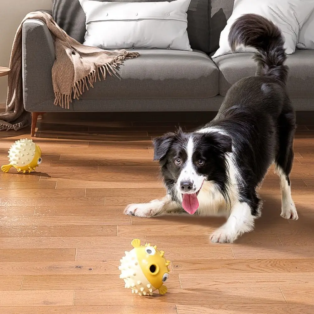 الكرتون الكلب بهلوان تسرب الغذاء الكرة الأسماك شكل لدغة مقاومة الكلب بطيئة تغذية لعبة المطاط الكلب الغذاء موزع تخفيف الملل