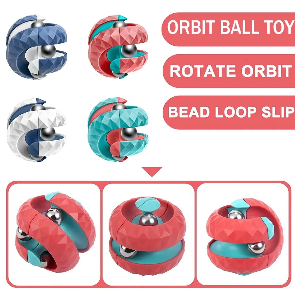 Stress relievingtoys for children,autistic track ball cube anti stress sensory,fingertip gyroscope,intellectualdevelopment,gifts