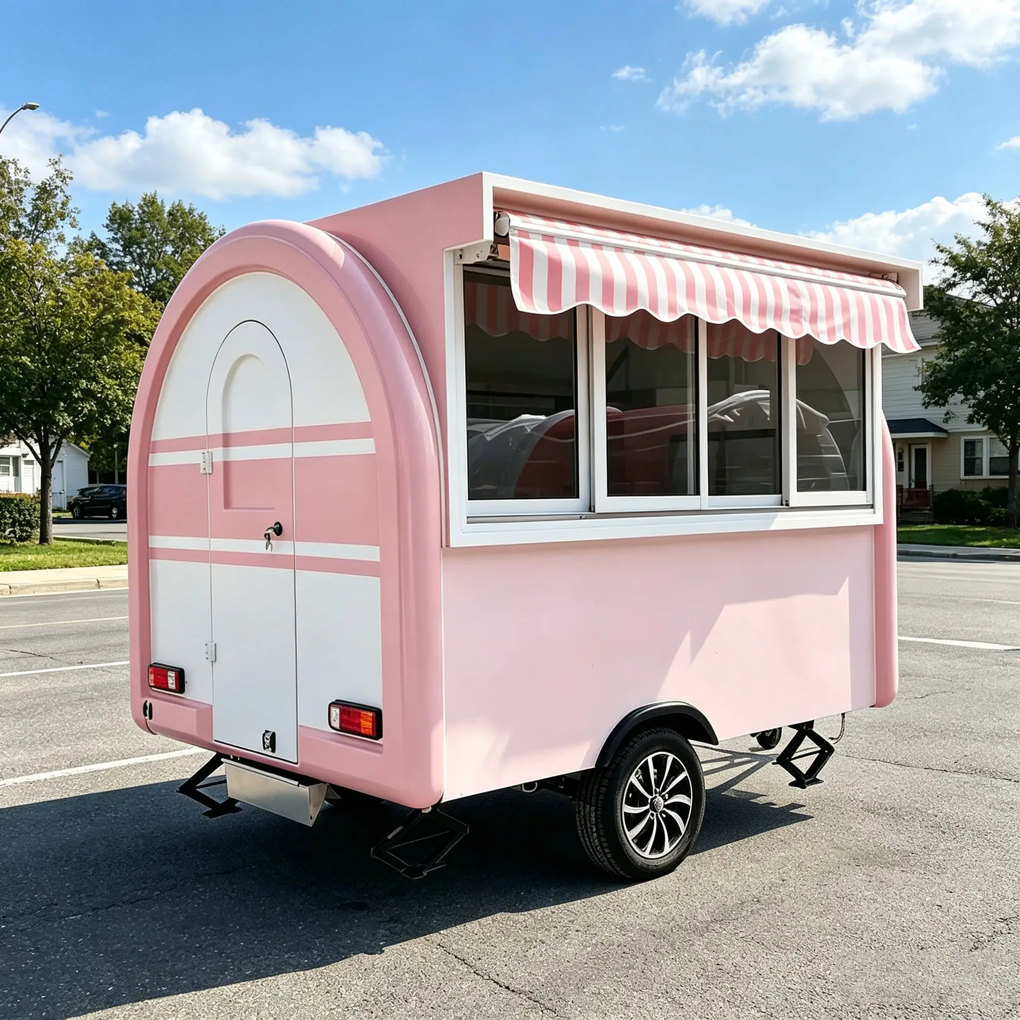 Commercial Food Trailer Mobile Food Truck Trailer Fully Equipped Kitchen Concession Trailer for Sale