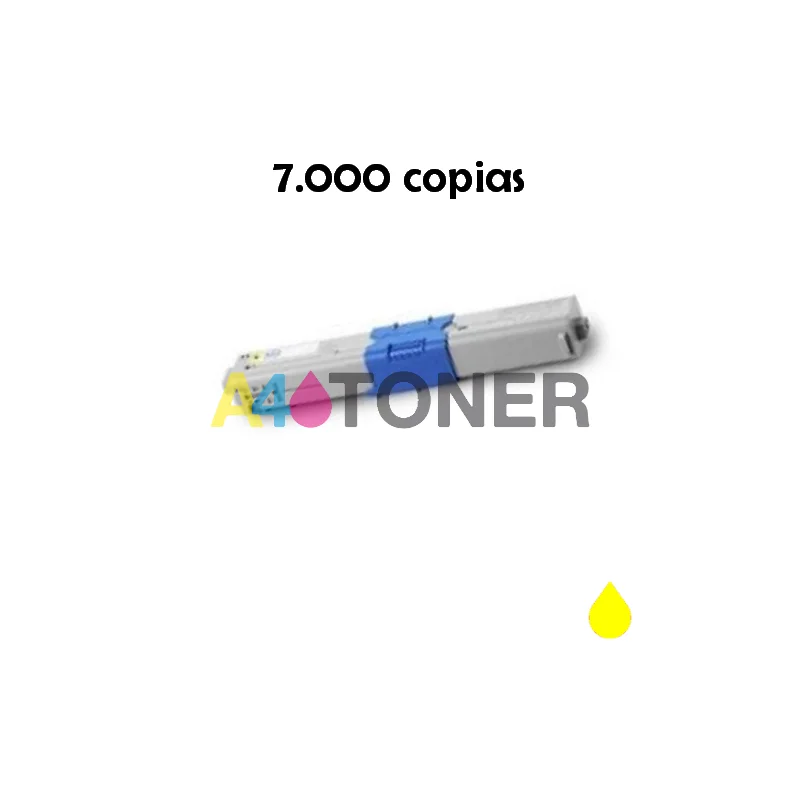 Toner OKI C823 / C833 / C834 / C843 yellow compatible to original toner OKI 46471101 A4toner.com