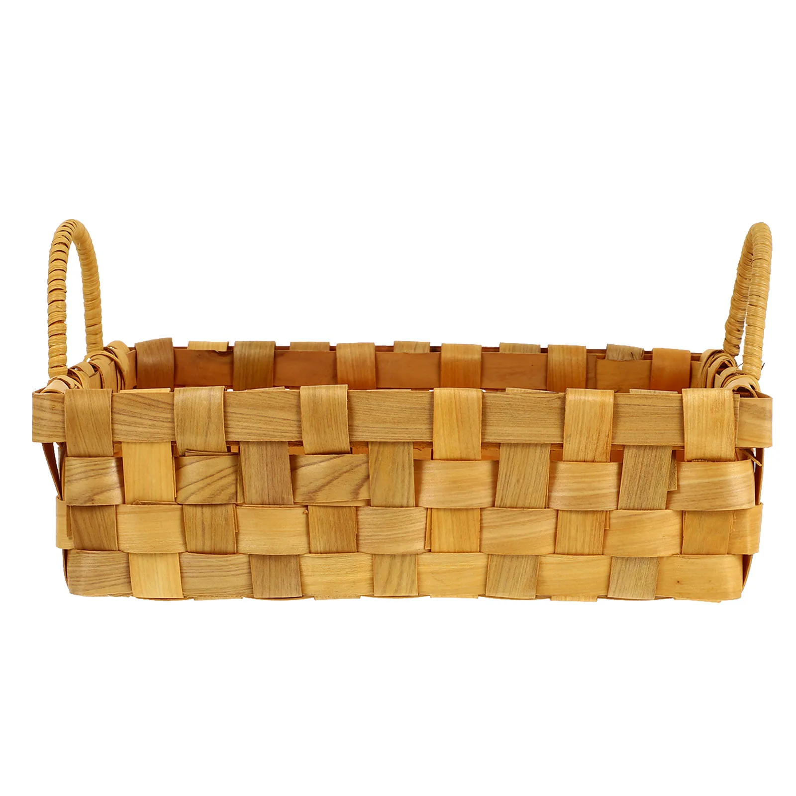 

Handmade Natural Vine Handle Woven Storage Baskets Eco-Friendly Laundry Bucket Decorative Home Organizer Double Layer