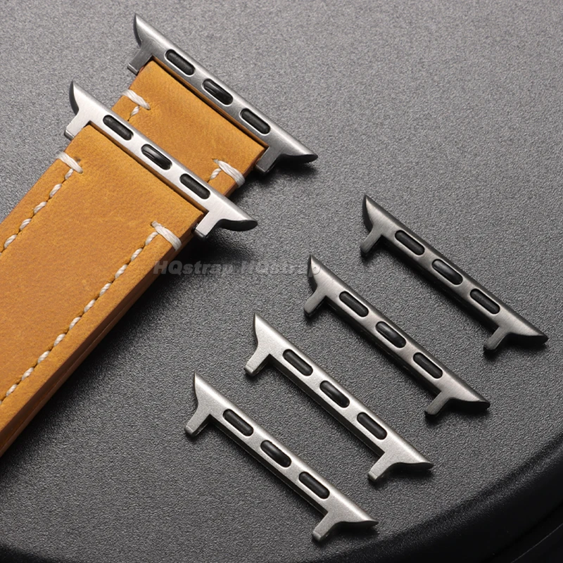 애플 워치 38mm 40mm 41mm 42mm 44mm 45mm용 커넥터 어댑터 스테인리스 스틸 클라스프 어댑터 2개 아이워치 9 8 7 6 5 SE 4용