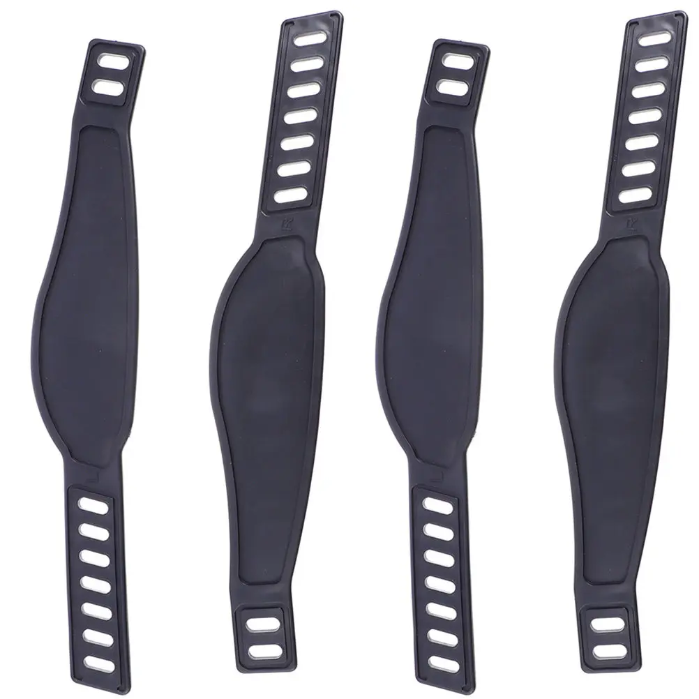 

2Pairs Adjustable Bike Pedal Straps Wear-Resistant Plastic Universal Cycling Footrest Straps Anti-Slipping Exercise Bike