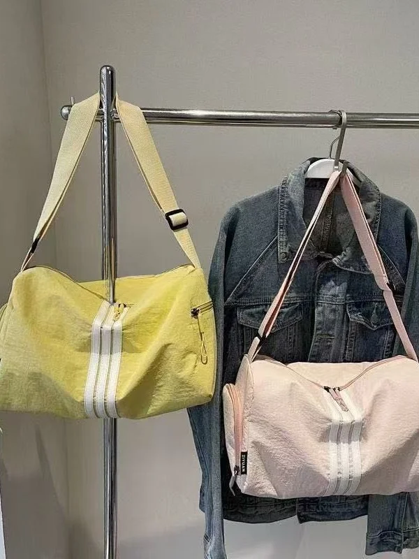casual-large-capacity-canvas-bag-women's-summer-sports-travel-cycling-single-shoulder-slant-cross-bag-fashion-simple-design