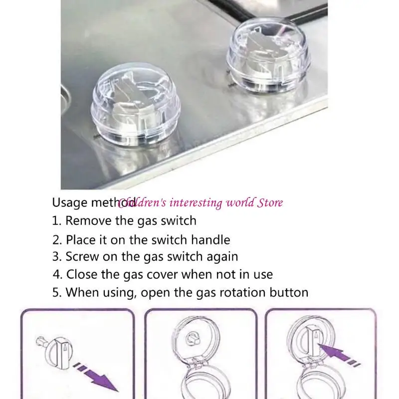 Oven Baby Safety Lock Lid Gas Stove Knob Cover Homes Kitchen Essential Tool 425F