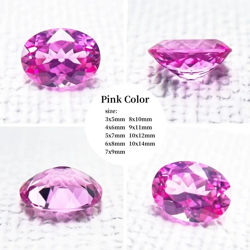 Top Lab Grown Sapphire Oval Cut Orange Color Loose Stone For DIY Jewelry Making Rings Necklaces Selectable AGL Certificate
