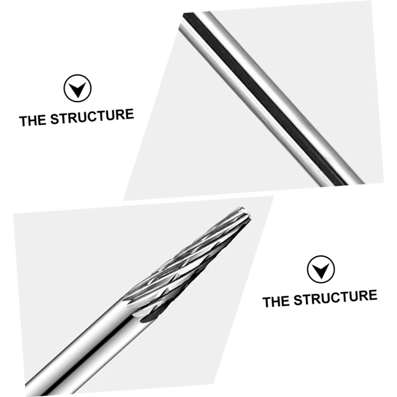 WORTHOWN-3-Piece Bead Polishing Drill Rod, Steel Construction With Cylindrical Grind And Fixed Needles