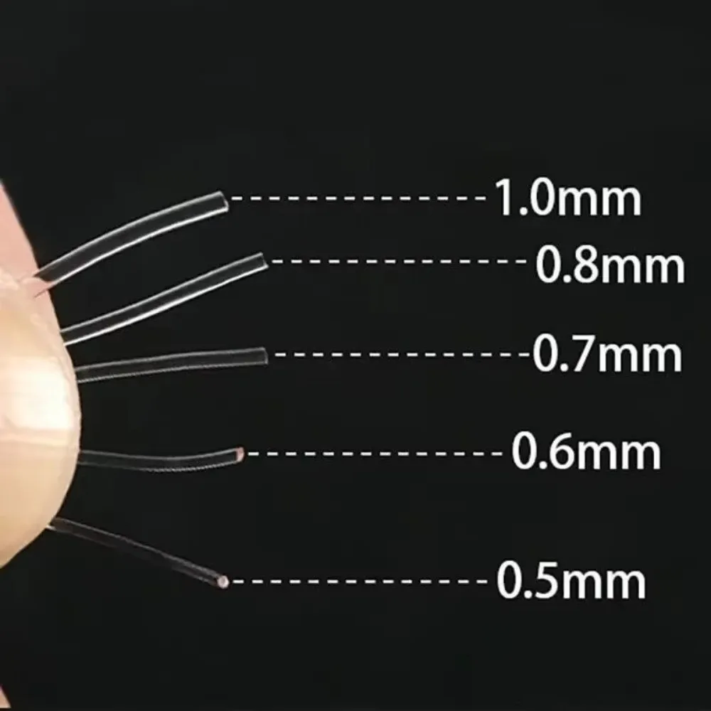 جديد شفاف مطاطا الموضوع الحبل 100 متر 0.4/0.5/0.6/0.7/0.8/1.0 مللي متر سلك سلسلة مطاطا لتقوم بها بنفسك خط مرن لتقوم بها بنفسك صنع المجوهرات #6