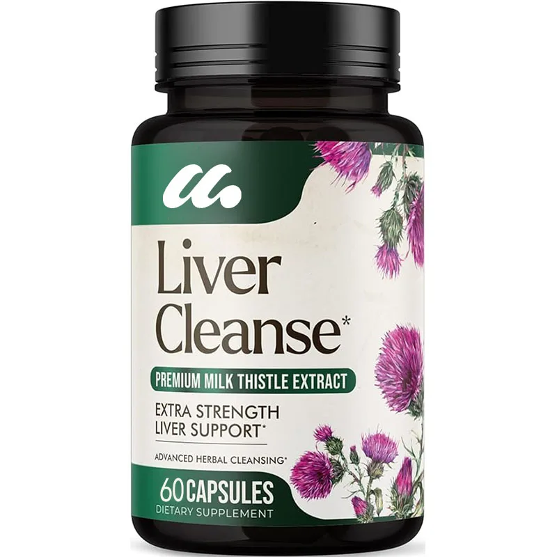 Liver cleansing, detoxification, and repair - containing silymarin,thistle extract, dandelion,beetroot,chicory root,and turmeric