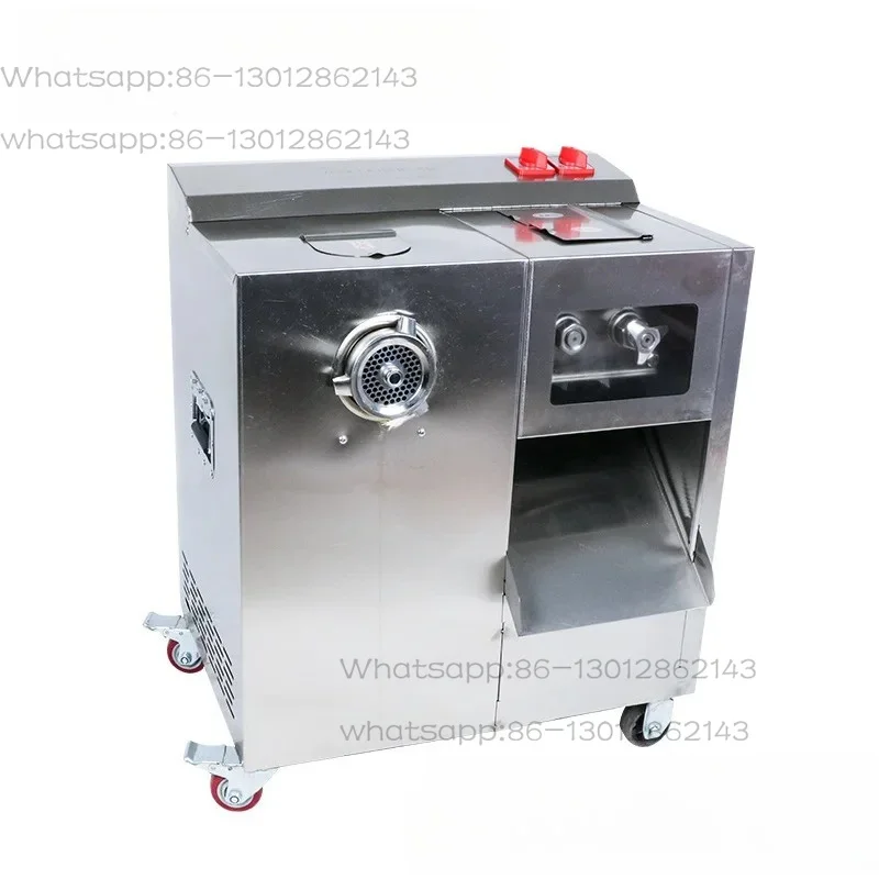 

Commercial Meat Grinder Stainless Steel Multi-functional Enema, Meat Slicing and Shredding, High-power Dual-motor Meat Grinder