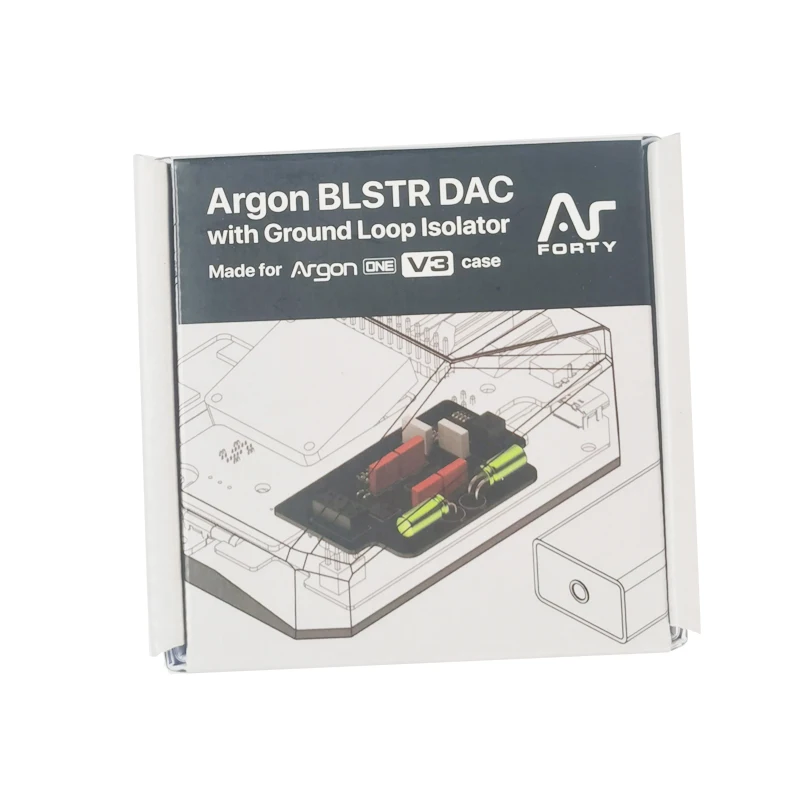 Raspberry Pi 5 Argon BLSTR DAC with Ground Loop Isolator (Add-on for Argon ONE V3 Only)