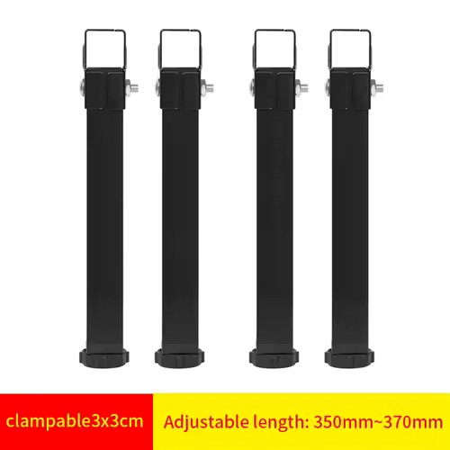 Ribbed frame bed leg support column 3 × 3cm clamping foot bed side support reinforced adjustable furniture foot bed bottom mute - Image 7