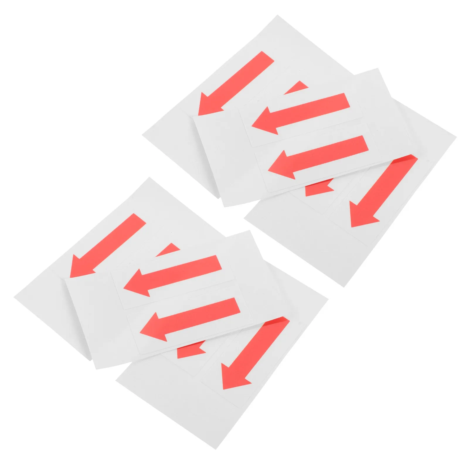 6Pcs Arrow Direction Stickers Long-Lasting Arrow Indicator Decals Equipment Warning Safety Prompt Decals for Signs