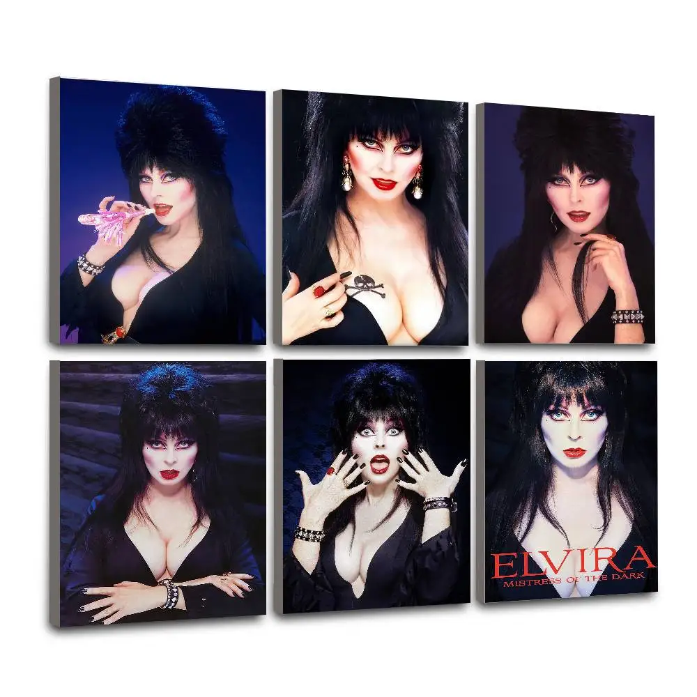 Movie E-Elvira Mistress of the Dark Poster Wall Art for Study Living Room Decor Unique Home Decoration Pictur Gift