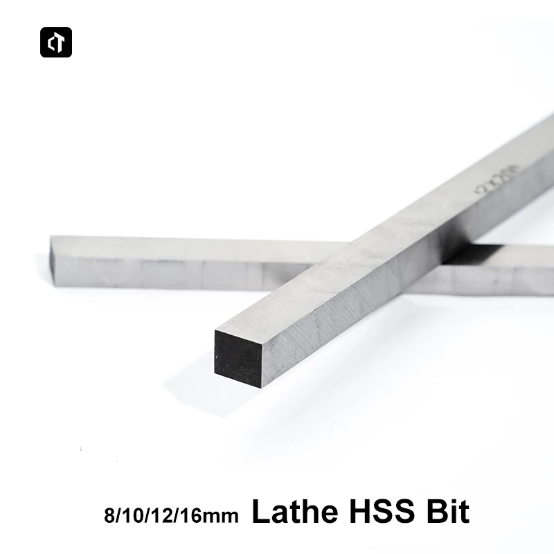 CNC Lathe HSS Steel Flat Square Bar Strip 200mm Long CNC Lathe HSS Bit High Speed Steel Milling Engraving Lathe Tool Bit