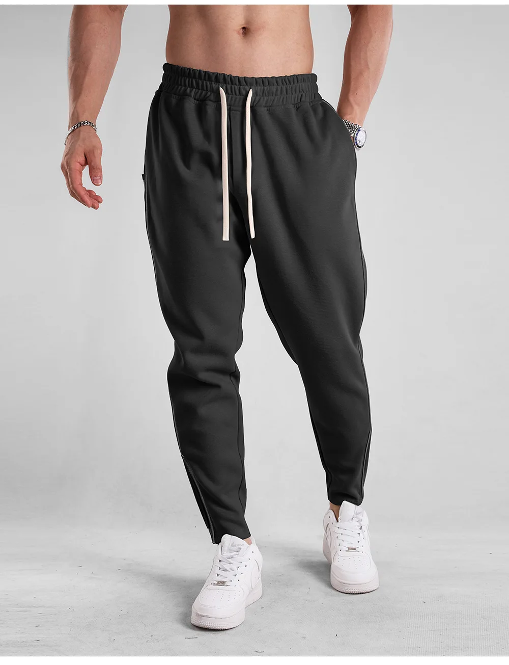 Neue Einfarbig Jogginghose Lässige Workout Hosen Herbst 1/2Pcs Leichte Cargo Hosen Outdoor Gym Fitness Kordelzug Hosen – Detail 14