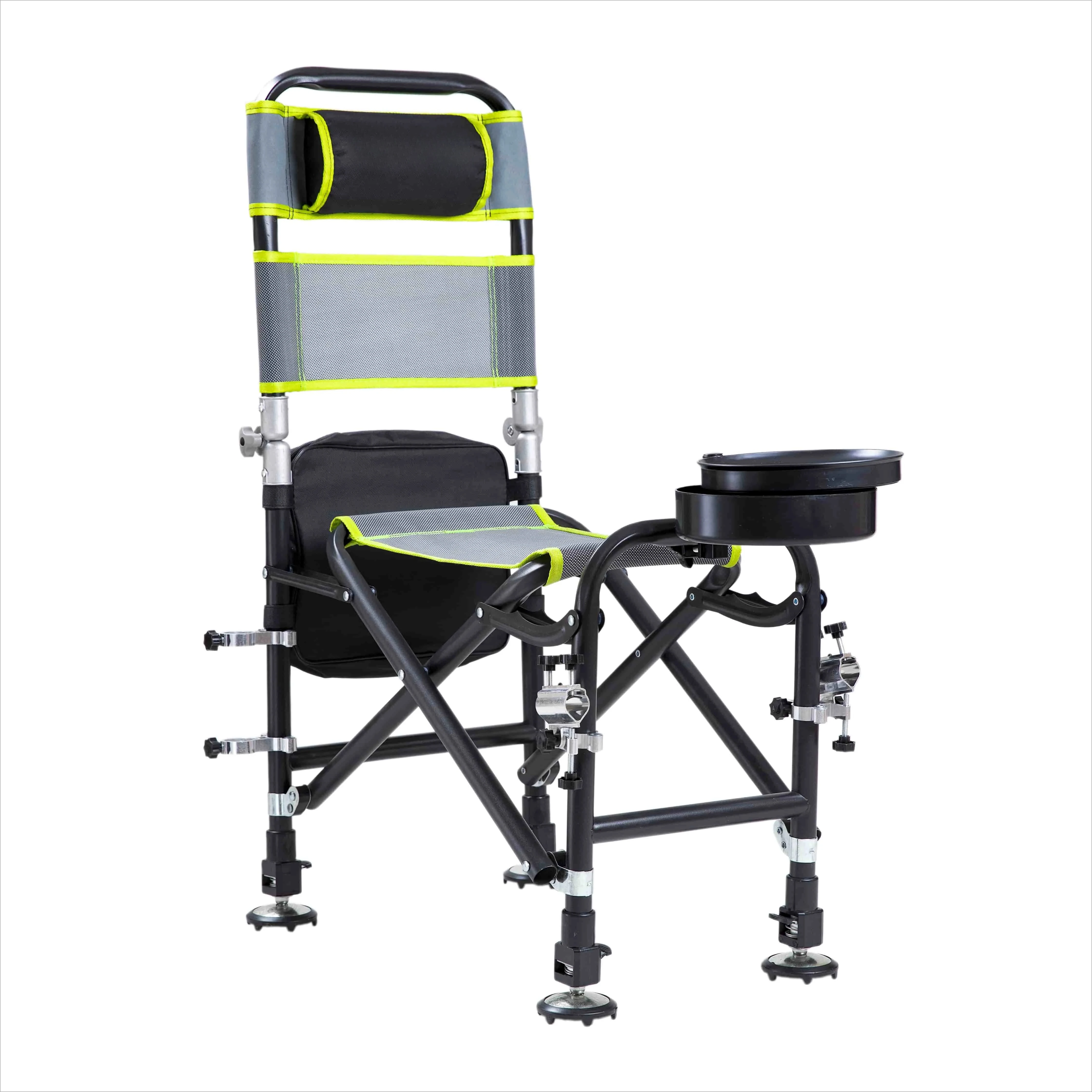 All Terrain Multifunctional Aluminum Fishing Chair Foldable Portable Adjustable Ultra Light Knight Seat