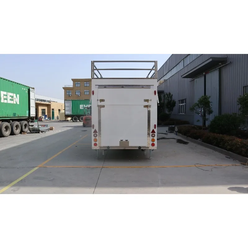 مقطورة طعام من الألومنيوم شديدة التحمل - مثالية للمناسبات الخارجية، مثالية كالمطبخ المحمول