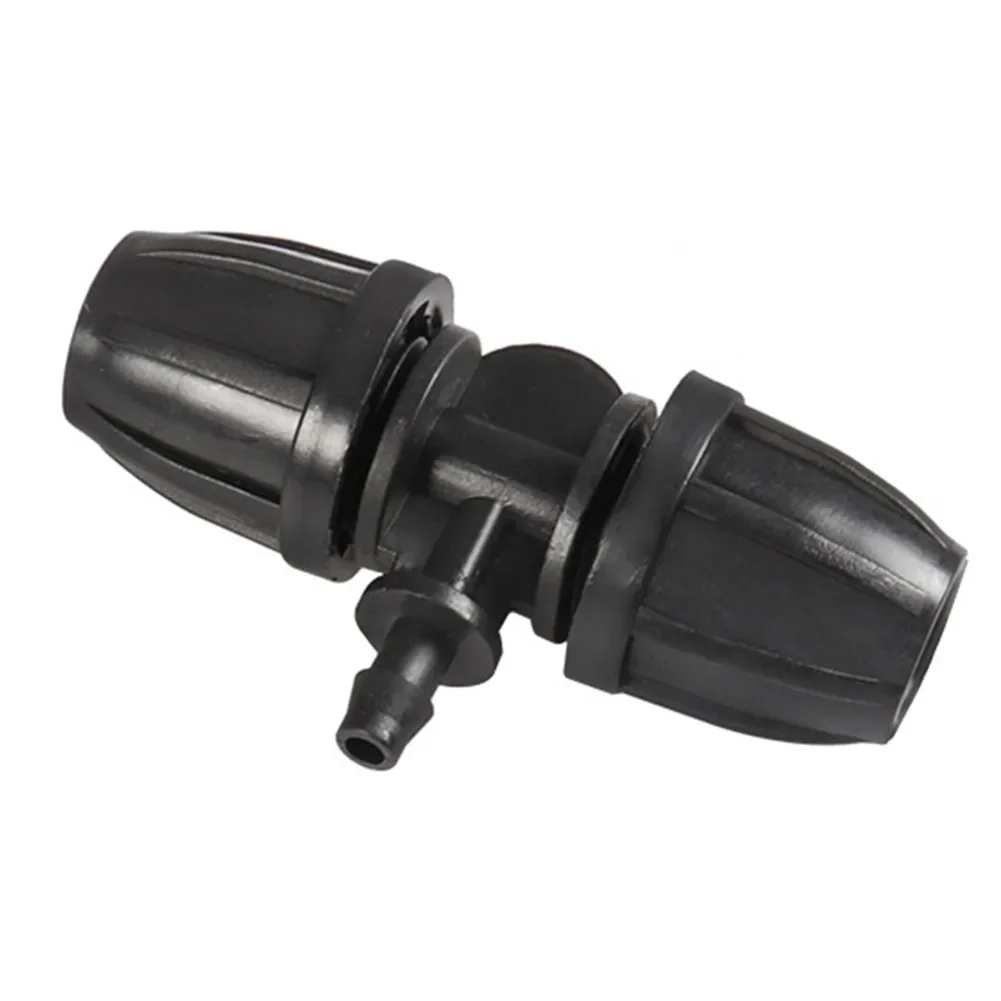 Brandnew High Quality Home Yard Irrigation Tube Connectors Garden Watering Tools Plastic 12pcs 63x36mm Barbed Tee