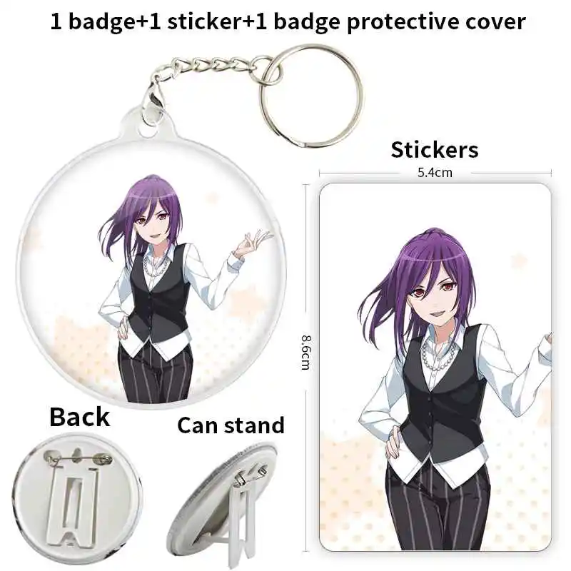 Seta Kaoru Game Anime Character Badge Brooch anchor Peripherals PinFashion Chest tag Fandom Cartoon Pendant DIY