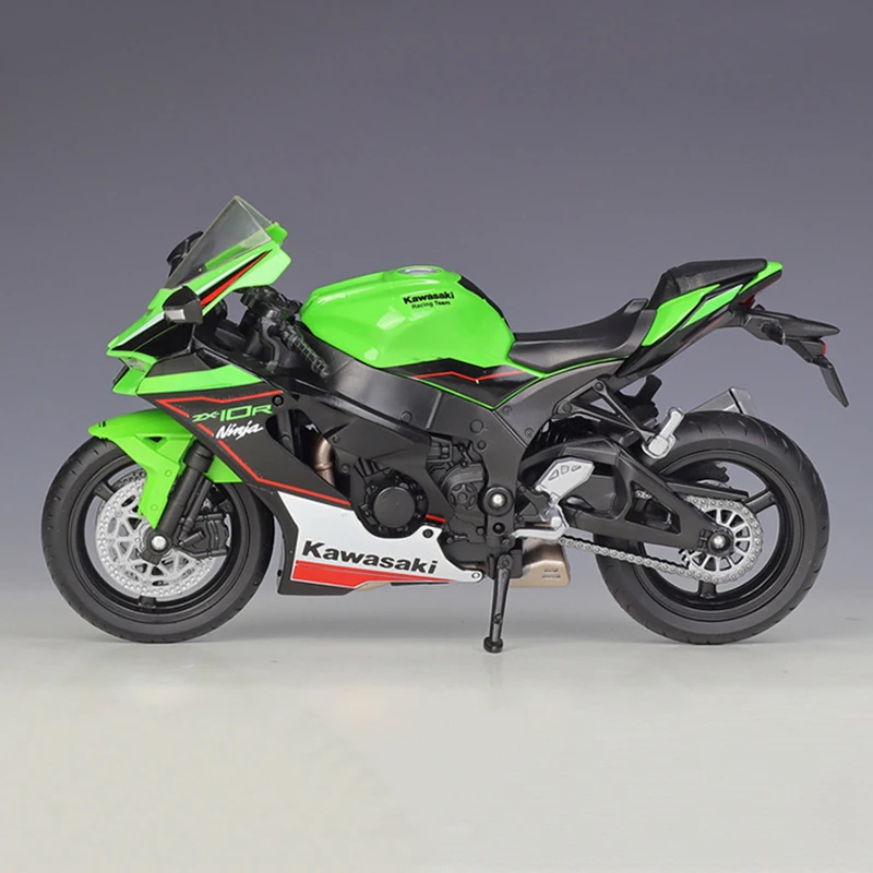 1:12 Scale Diecast Alloy Kawasaki Ninja ZX-10R Heavy-duty Motorcycle Toys Cars Model Classics Adult Souvenir Gifts Display