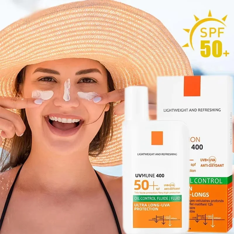 

SPF 50+ Солнцезащитный лосьон-крем Стойкая защита от солнца Легкий нежирный солнцезащитный крем предотвращает солнечные ожоги Уход за кожей лица и тела