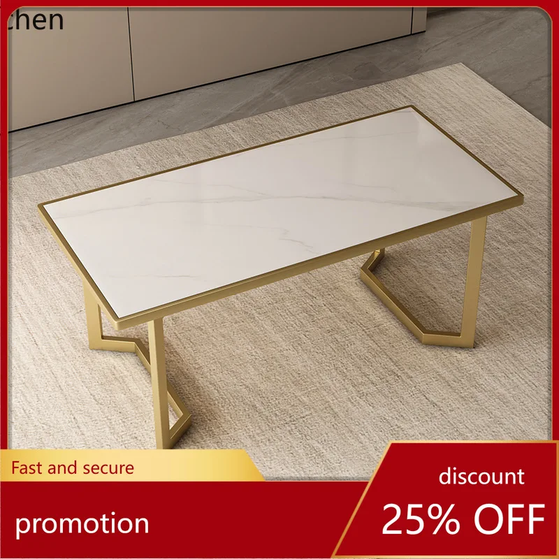 CZ Inlaid Tile Table Leg Bracket Rock Plate Table Leg Painted Tea Table Metal Base