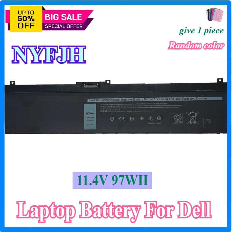 

NYFJH Laptop Battery for Dell Precision 7530 7730 7540 7740 Series P34E P34E001 P34E002 P74F P74F001