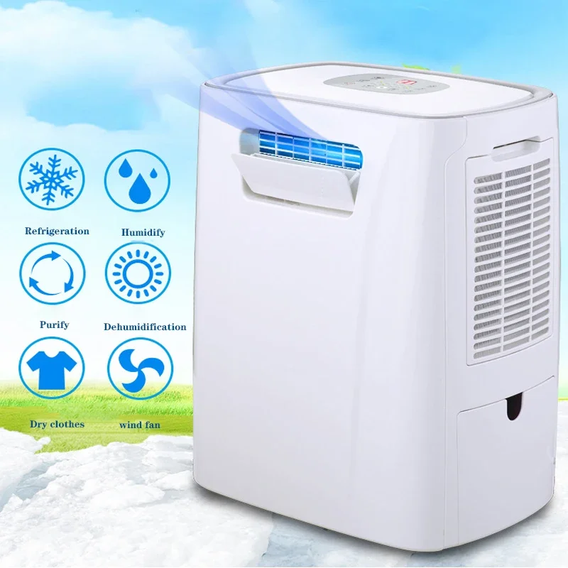 ครัวเรือน 220v PC9-DMF Household Air Cooler 220V เครื่องปรับอากาศแบบพกพา Light Desktop Air Cooler Humidifier ห้องนอน Hum