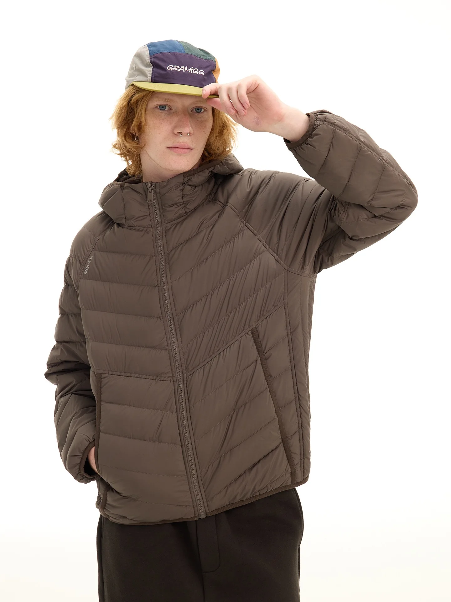 

Fppev Lightweight Double-Sided Wearable Goose down Jaet with Hood Outdoor Warm Outerwear Nylon Fabric for Outdoor Sports An...