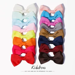 10 Pcs/Set Solid Color Bowknot Hairclips Girls Cute Hair Clips Headwears Colorful  Barrettes for Kids Children Hair Accessories