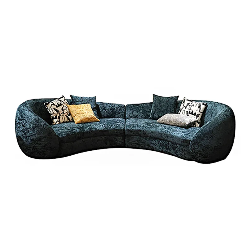 

Clearance special bear sofa light luxury high-end fabric sofa living room villa curved sofa spot fast delivery
