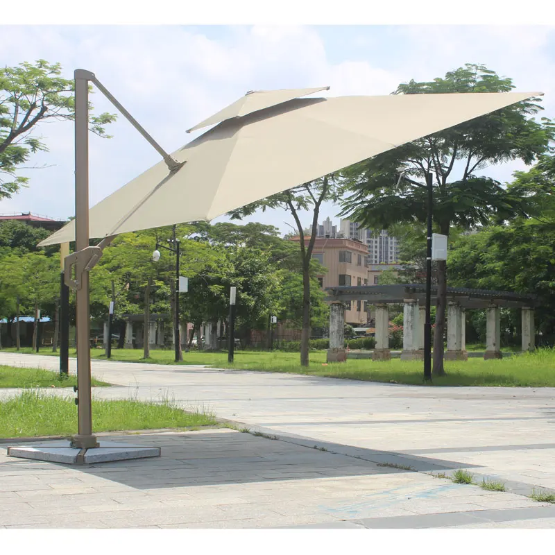 

Large Roman Garden Cantilever Umbrella With Base