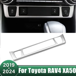 Car Central Control Adjustment Panel Cover Seat Heat Button Trim For Toyota RAV4 XA50 2019 2020 2021 2022 2023 2024 RAV 4 Hybrid