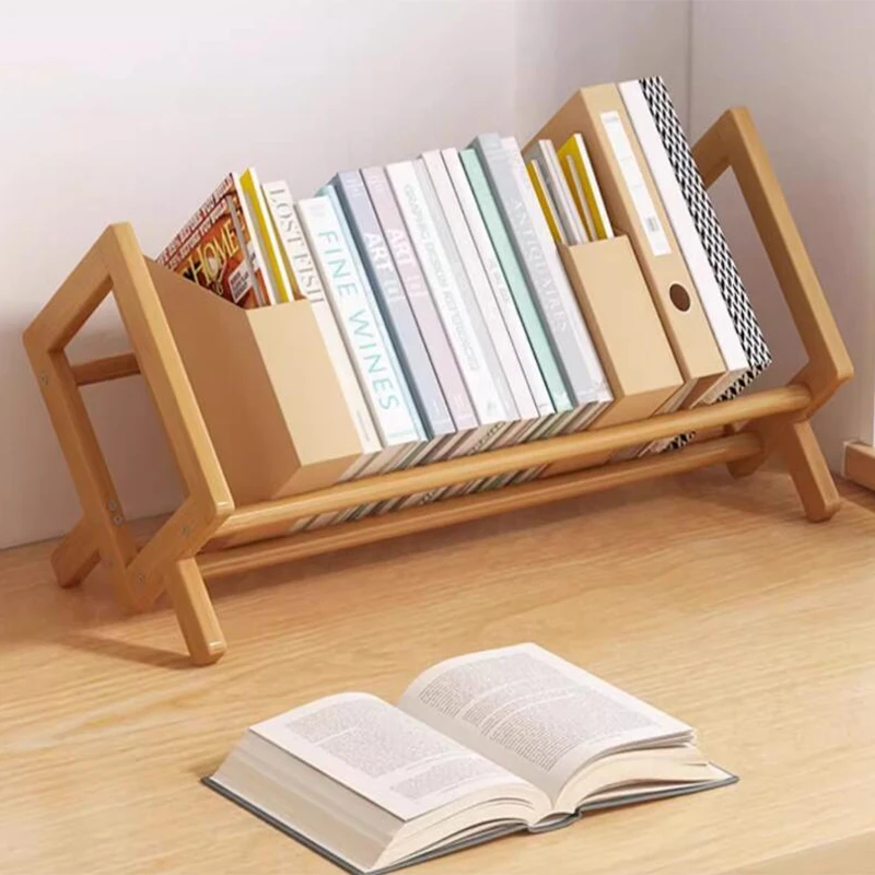 

office furniture magazine holder book racks small shelves original bamboo wood shelf stand on the desk