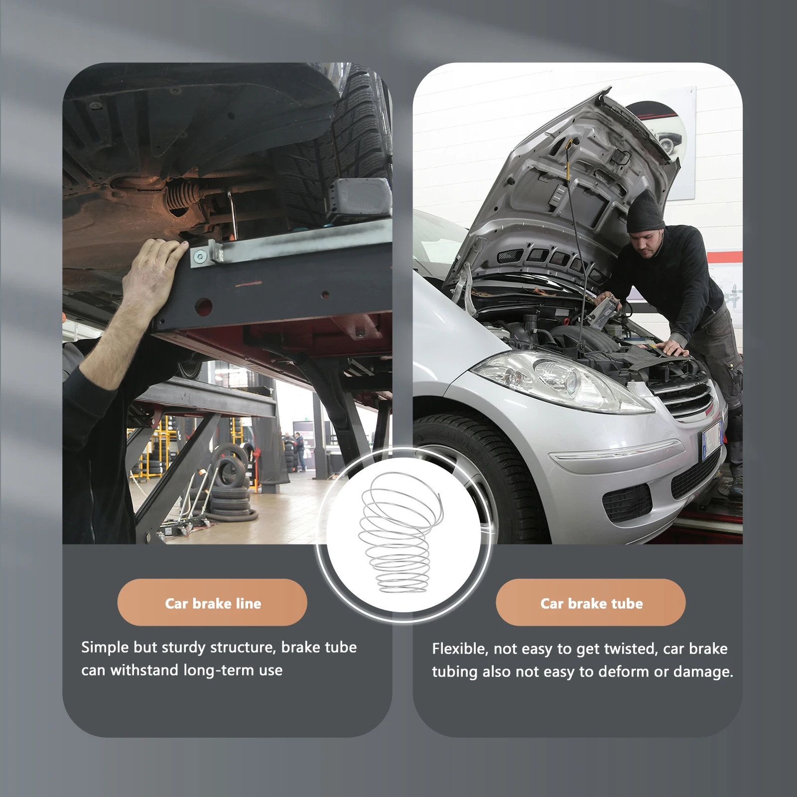 

3/16 Automotive Tube Vehicle Coil Replacement Flexible Durable Brake Tubing Coil Front Brake Lines Sturdy Performance