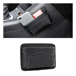 Universal Car Seat Gap Organizer PU Leather Auto Console Side Pocket Seat Crevice Storage Box Interior Accessory