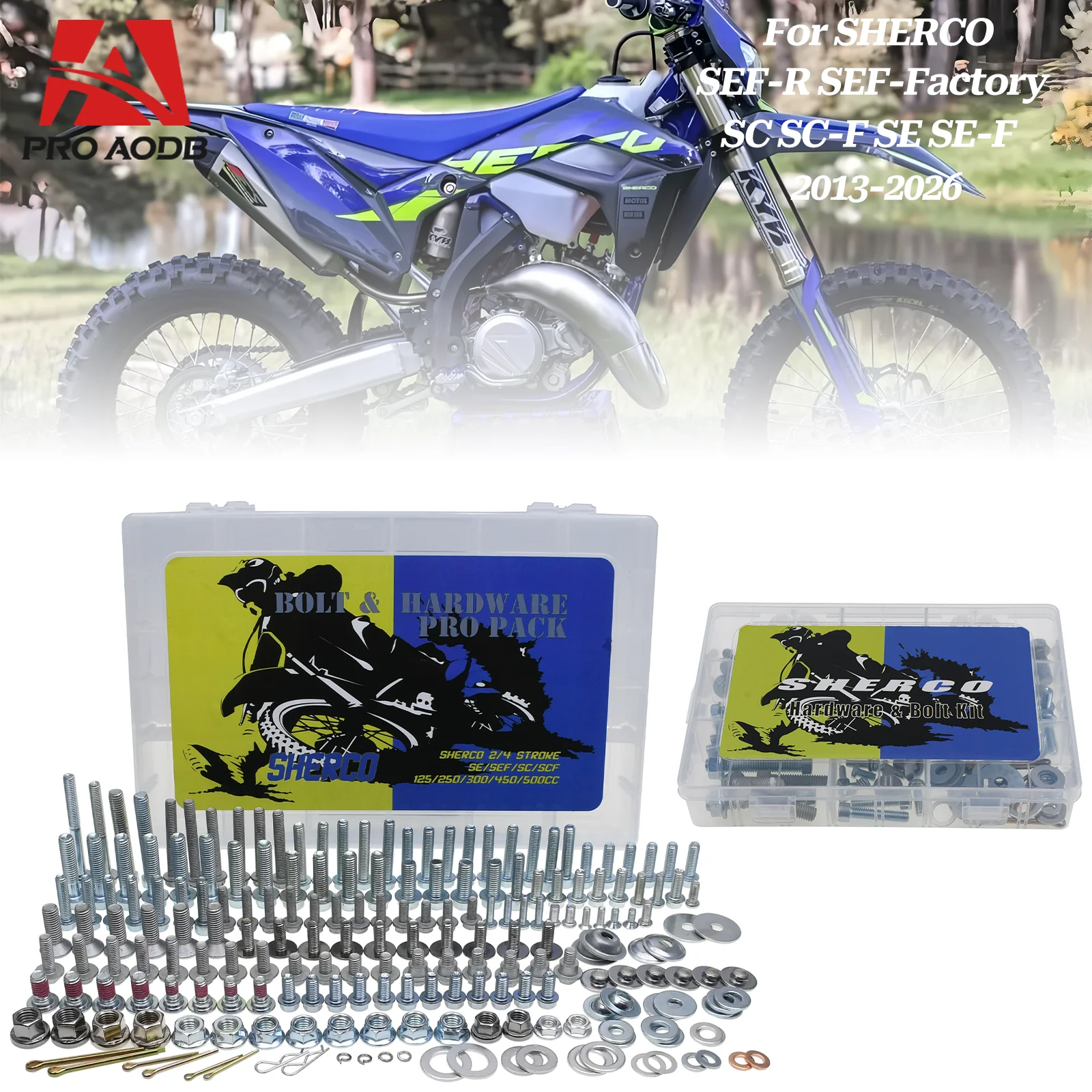 Motorcycle screw bolt repair rescue mending Full tool kit Fastener For SHERCO SER SEFR SE SEF Factory 125 250 300 450 Dirt Bike