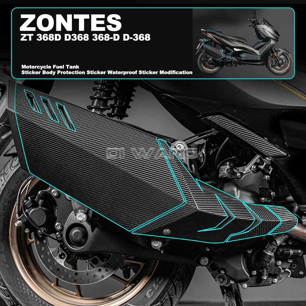 Motorcycle Fuel Tank Sticker Body Protection Sticker Waterproof Sticker Modification FOR ZONTES ZT 368D D368 368-D D-368