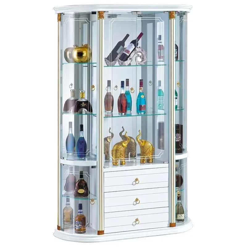 

European glass against the wall dining room storage decorative cabinet living room wine cabinet household