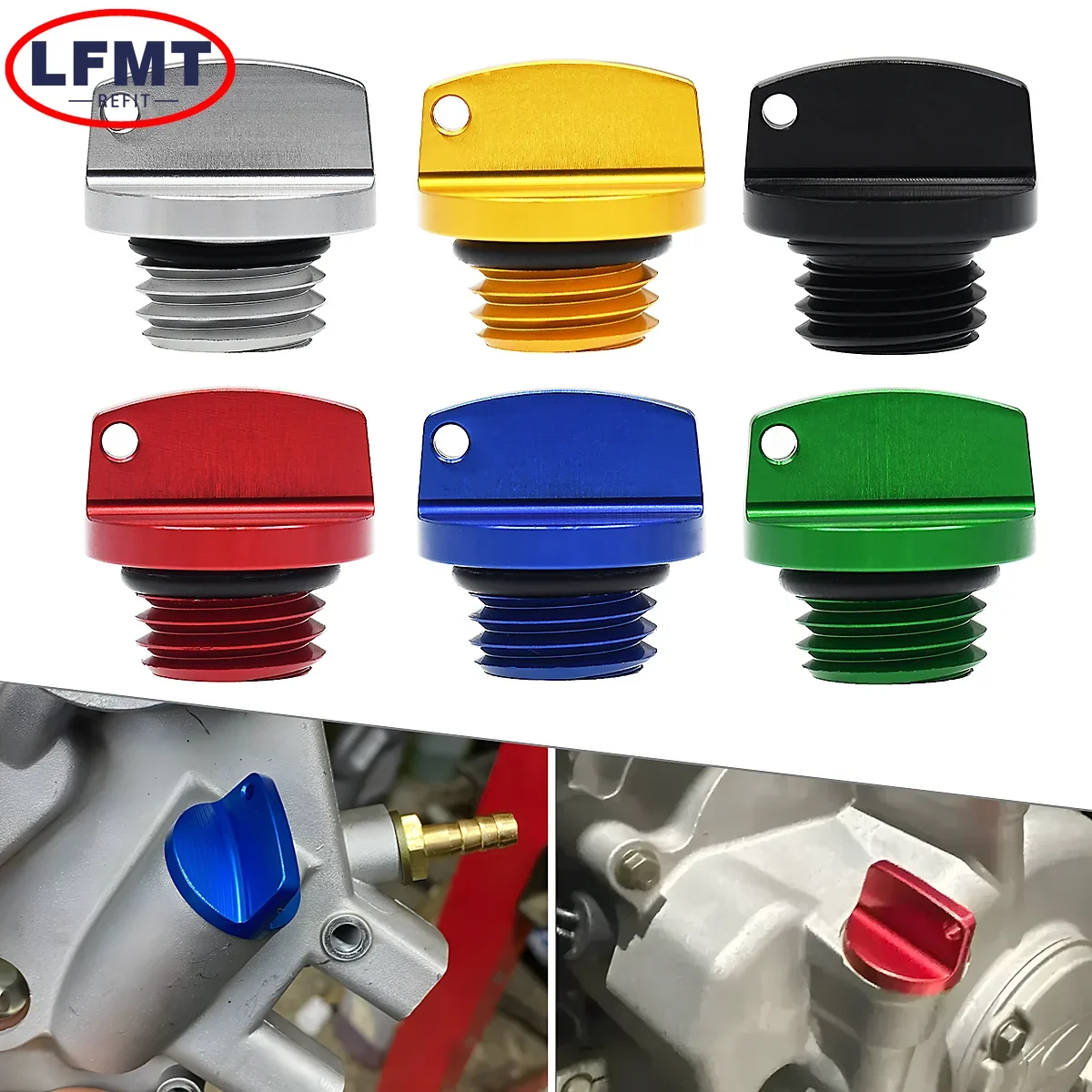 Tapón de llenado de aceite M20*2.5 para Honda CRF250R CRF450R CRF450R/RX, para YAMAHA YZ 68 80 85 125 250FX 450FX 125X 250X WR250F WR450F