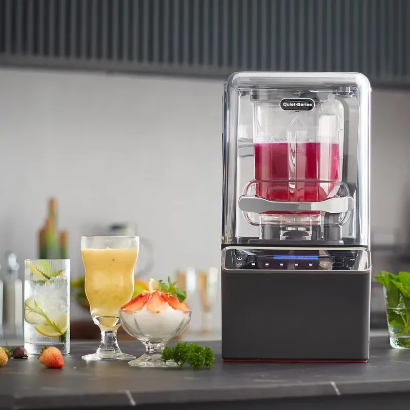 Heavy Commercial Multifunction Vacuum Smoothie Blender with Sound Enclosure Cover view 5