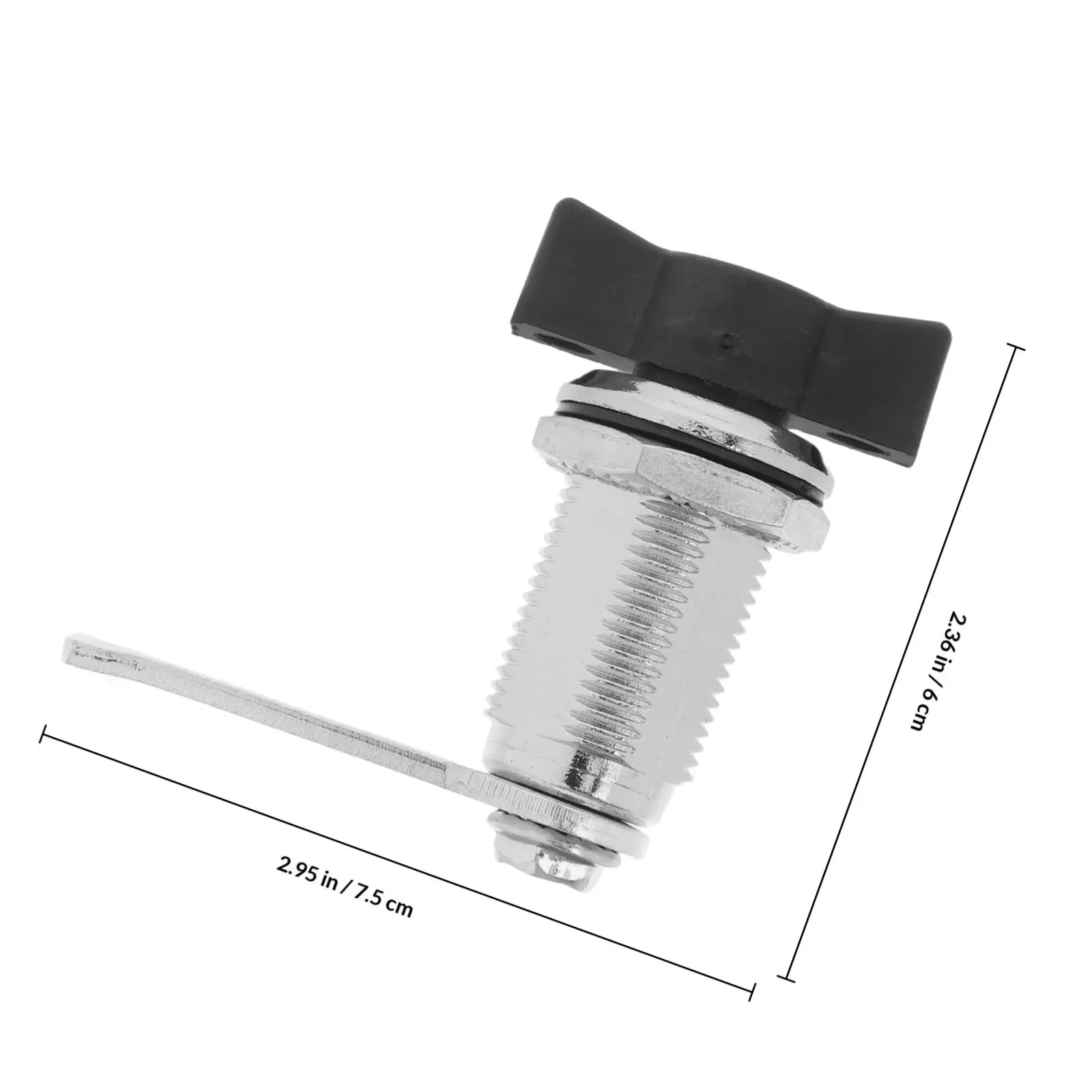 T-Handle Cam Lock Zinc Alloy Distribution Box Door Latch Cabinet Panel Lock for Electrical Enclosures Control Boxes Secure Thumb