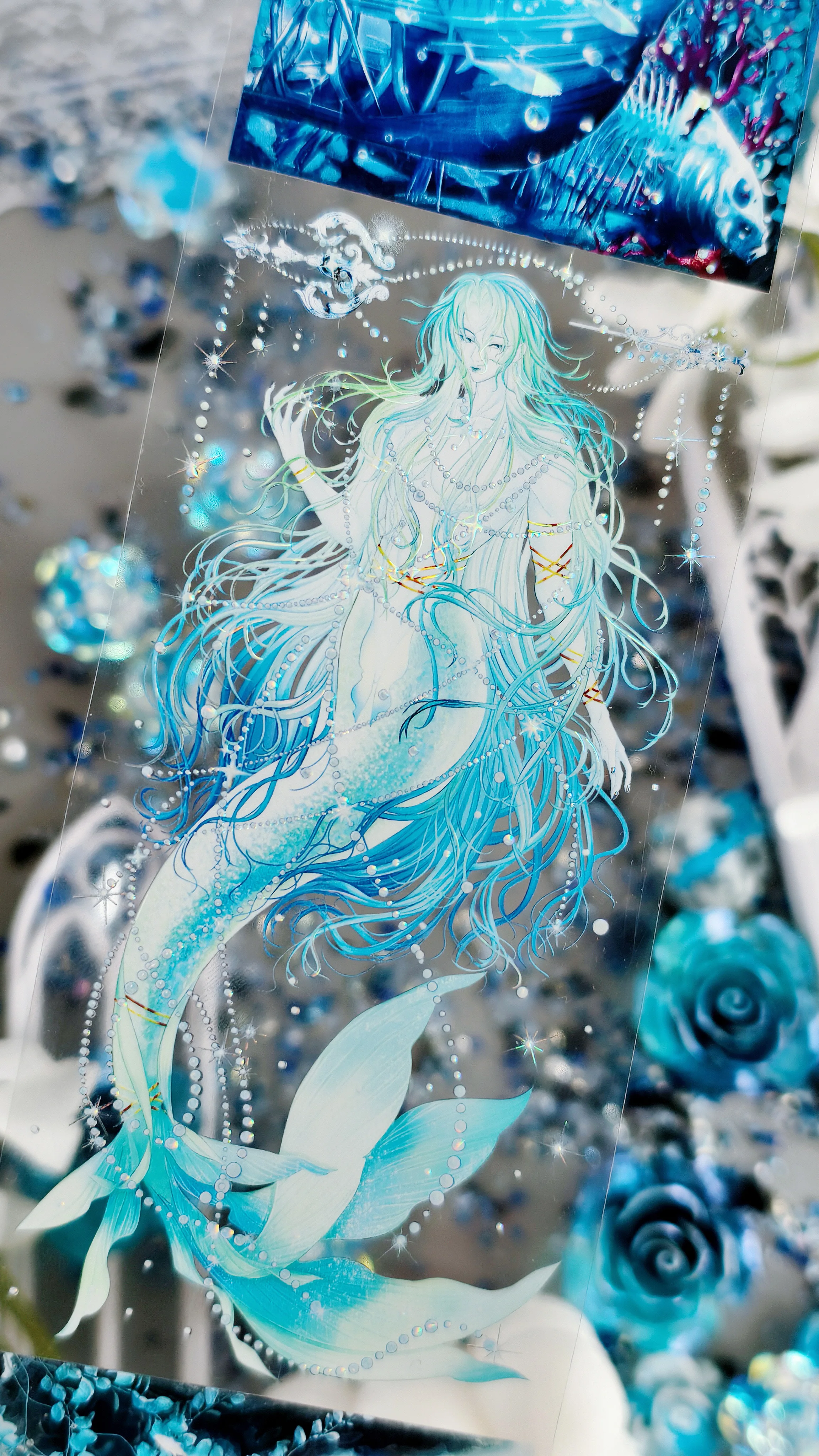 

Слезы Сирены в современном стиле, легкая лента Washi Pet