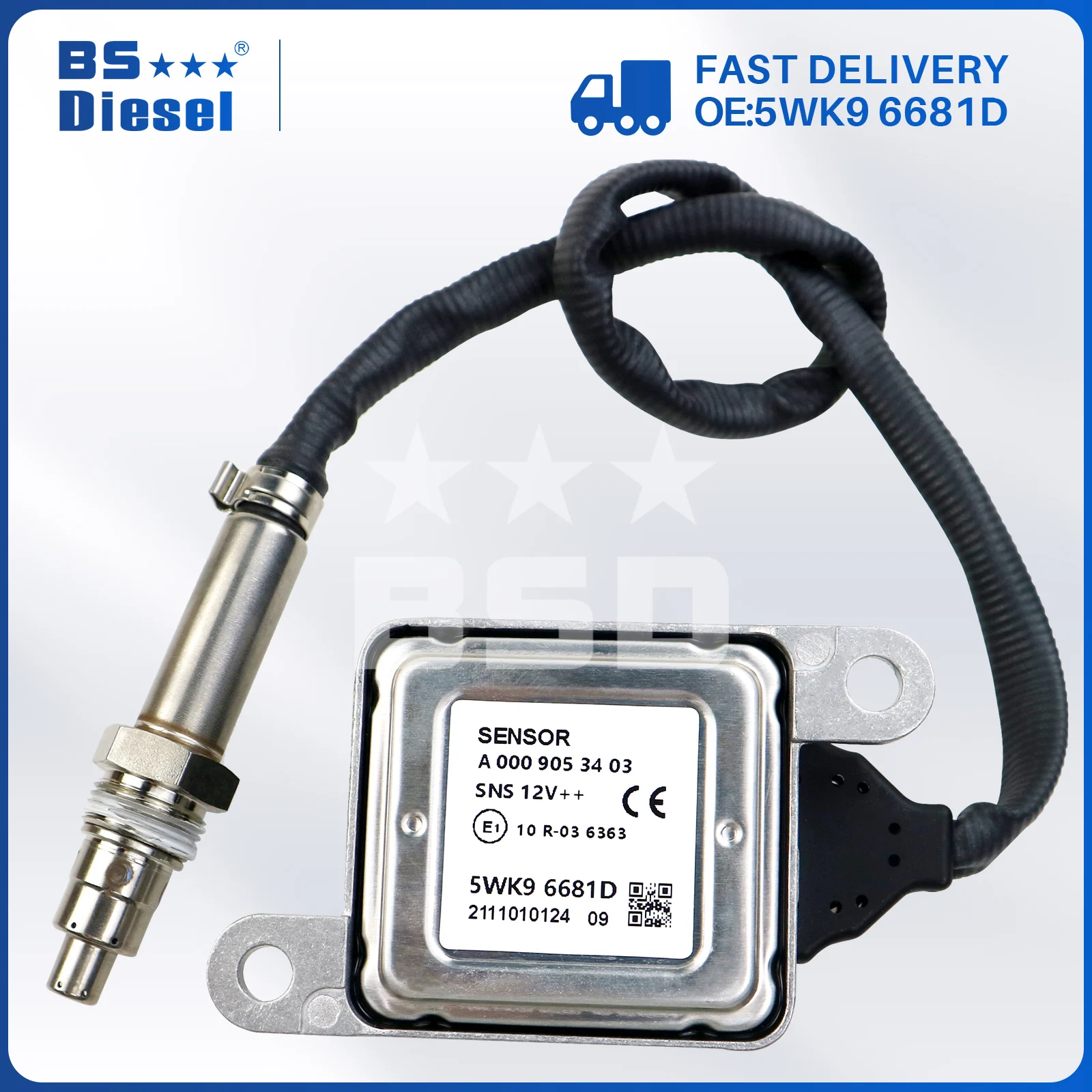 Hot Sale 12V Nitrogen Oxygen Sensor A0009053403 5WK9 6681D NOx Snsor 5WK96681D For Mercedes-Benz E250 Sprinter 2500 3500