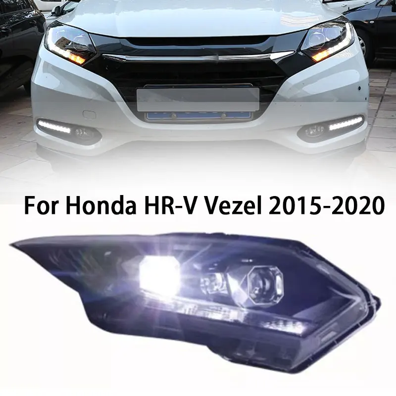 

Car Headlights for Honda HR-V LED Headlight 2015-2020 Headlights HRV Vezel DRL Turn Signal High Beam Angel Eye Projector Lens