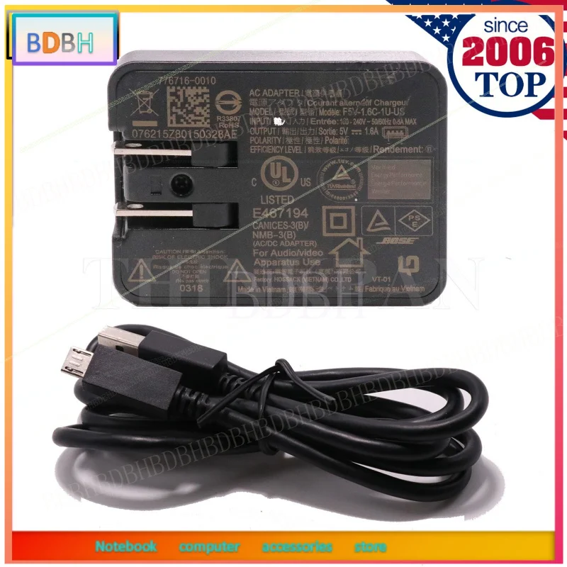For For Bose Soundlink Mini II Speaker USB Wall Charger Power Adapter F5V-1.6C-1U-US
